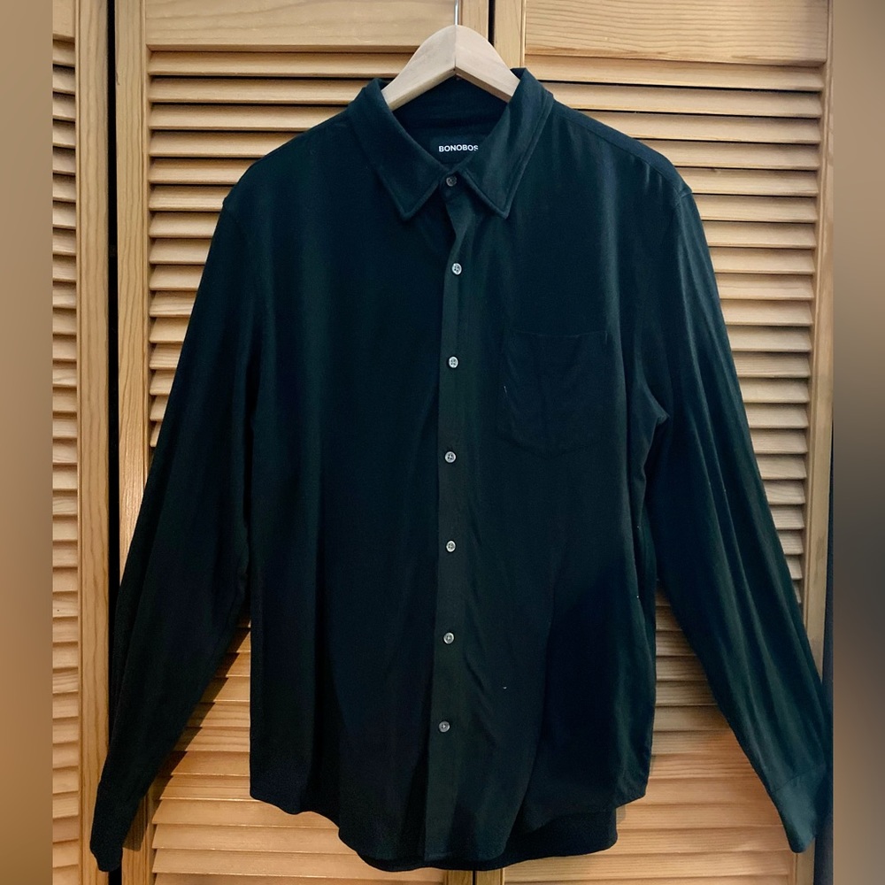 Bonobos Knit-Cotton Button Down Size M